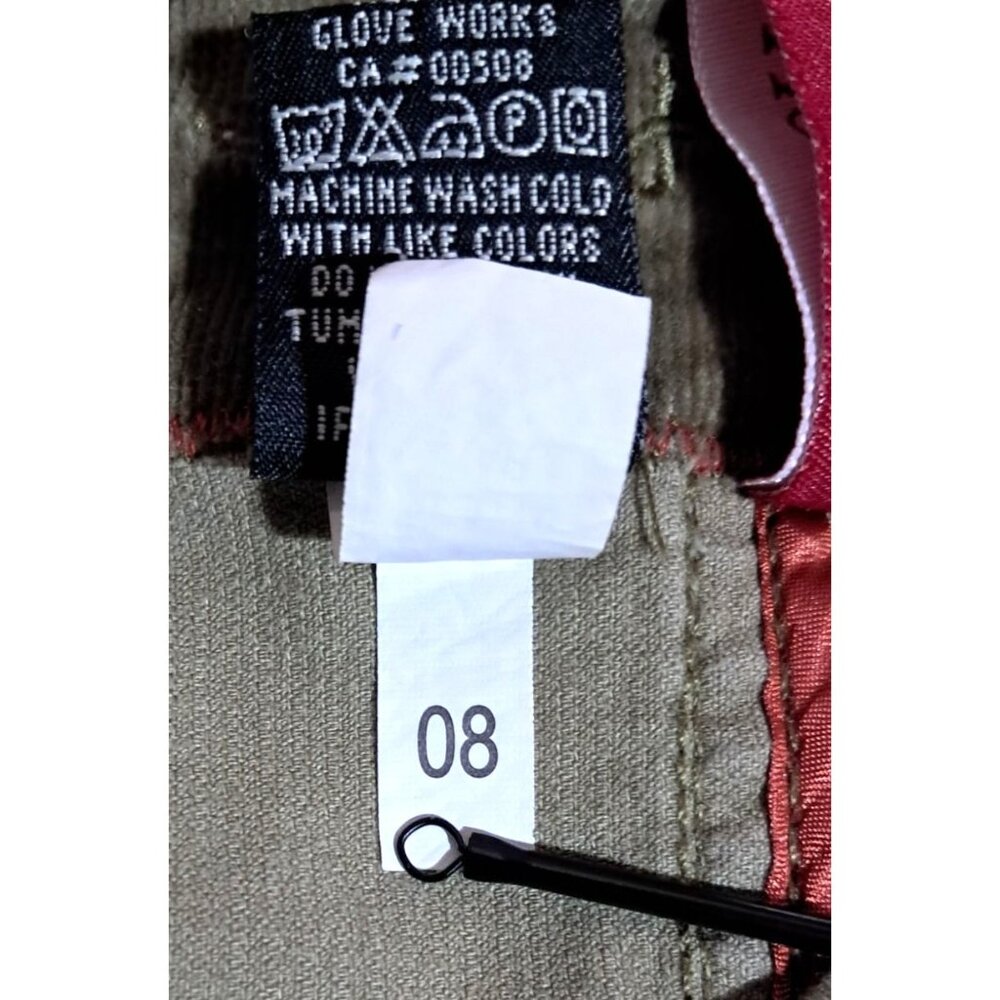 JAG Jeans Olive Green Corduroy Jacket Womens M Epaulets - Picture 10 of 10